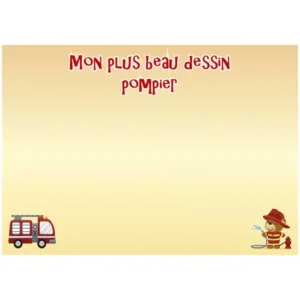 Set de table pompiers