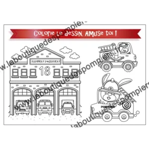 Set de table pompiers