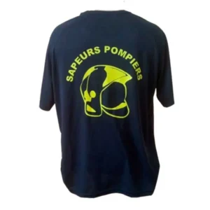 T-shirt respirant sapeurs pompiers personnalisable