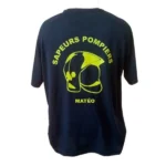 T-shirt respirant sapeurs pompiers personnalisable