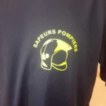 T-shirt respirant sapeurs pompiers personnalisable
