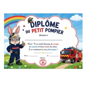 Diplôme Pompélo petit pompier