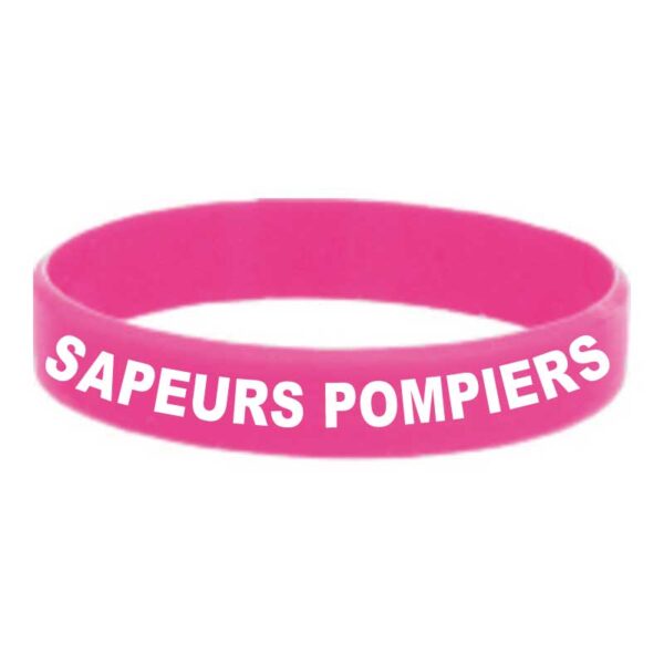 Bracelet octobre rose sapeurs pompiers