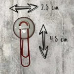 Lot de 5 trombones sur le thème des pompiers. Peut également servir de marque page.