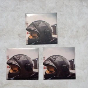 Lot de 3 magnets frigo sur le thème des pompiers.. Une création en exclusivité pour la boutique des pompiers