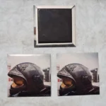 Lot de 3 magnets frigo sur le thème des pompiers.. Une création en exclusivité pour la boutique des pompiers