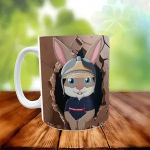 Mug lapin de Pâques personnalisable