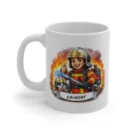 Mug pompier style cartoon - bandes dessinées