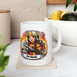 Mug pompière style cartoon - bandes dessinées