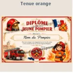 Diplôme du jeune pompier pour les journées portes ouvertes de votre CS