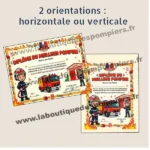 Diplôme du meilleur pompier. Idéal pour les Journées Portes Ouvertes à la caserne.