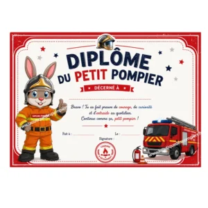 Dipôme pompiers Pompélo fourgon