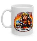 Mug pompière cartoon en exclusivité sur la boutique des pompiers