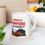 Mug pour la fête des mères pompiers. Mug fête des mères pomières