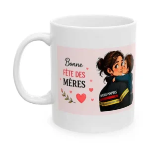Mug pour la fête des mères pompiers. Mug fête des mères pomières