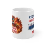 Mug pompier "pas de café, pas d'inter". Un mug humoristique pour tous les pompiers et les soldats du feu