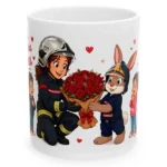 Mug Pompelo fête des mères pompiers pompières