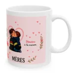 Mug Fête des mères pompiers - Mon héroine avec petit garçon