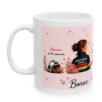 Mug Fête des mères pompiers - Mon héroine avec petit garçon