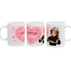 Un mug pompier pour dire Merci à une Maman Pompière