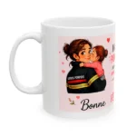 mug maman pompière création de la boutique des pompiers pour la fête des mères