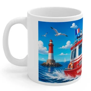 Mug Pompier "Pompélo plongeur scaphandrier" en exclusivité à la Boutique des Pompiers