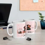 Mug Fête des mères pompiers - Mon héroïne avec petite fille