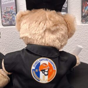 Peluche diplome pompier en destockage