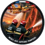 Autocollants Merci Aux Pompiers