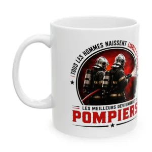 Mug Les meilleurs deviennent pompiers - une exclusivité pour La Boutique des Pompiers