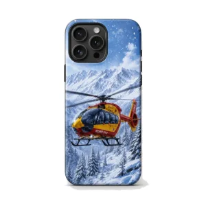 Coque téléphone Iphone et samsung avec hélicoptère EC 145 de la sécurité Civile