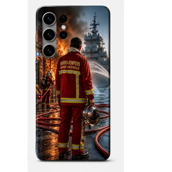 Coque téléphone Iphone et samsung avec marins pompiers de la Marine NAtionale