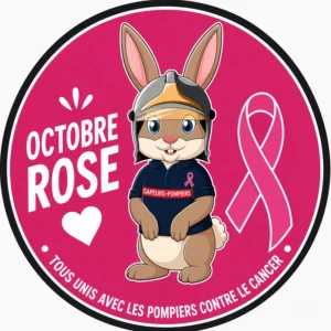 Ecusson thermocollant Octobre Rose Pompélo
