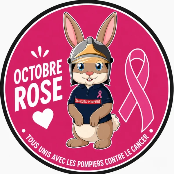 Ecusson thermocollant Octobre Rose Pompélo