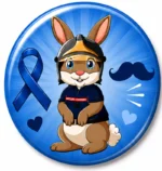 Badge Movember Pompier Pompélo