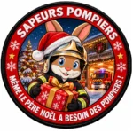 Ecusson de Noël pour les pompiers