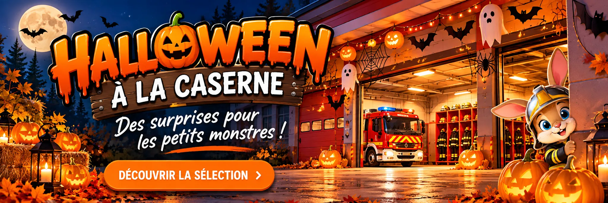 Halloween chez les pompiers