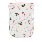 Mug de Noël pour pompiers avec bonhomme de pain, d'épice portant un casque F1 de pompiers
