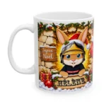 Mug lapin pompier Pompélo à offrir à Noël.