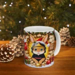 Mug lapin pompier Pompélo à offrir à Noël.
