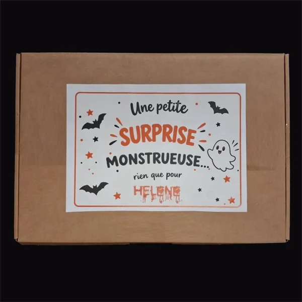 box personnalisée Halloween sur le theme pdes pompiers