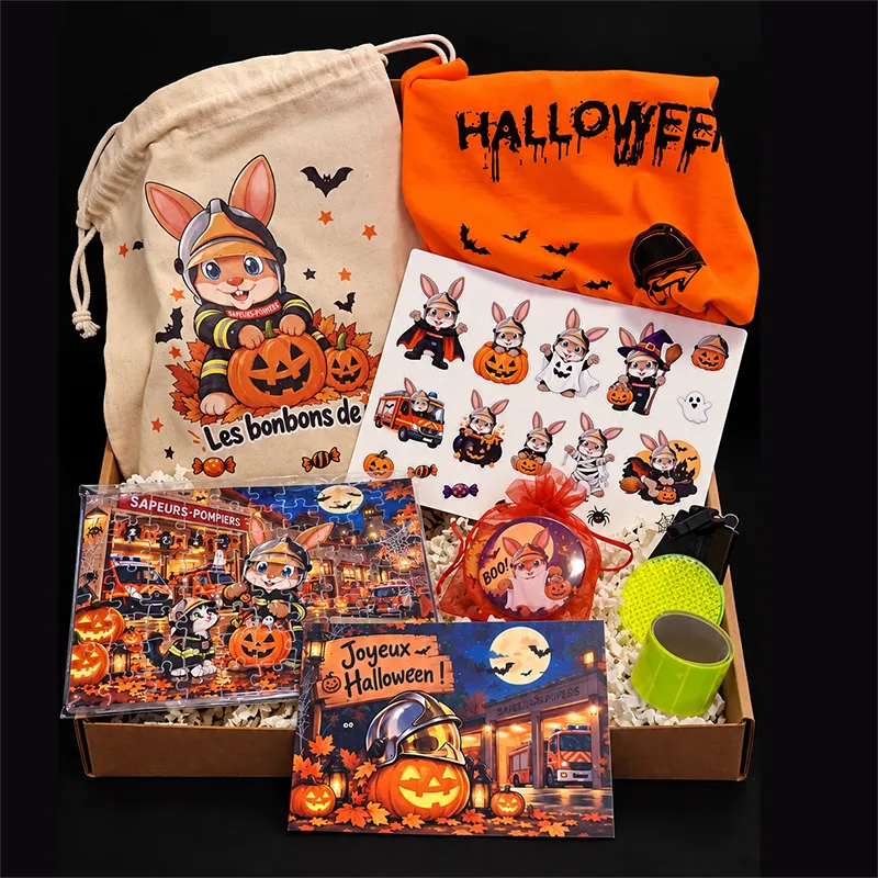 box Halloween pompier Box Halloween pour petits monstres pompiers