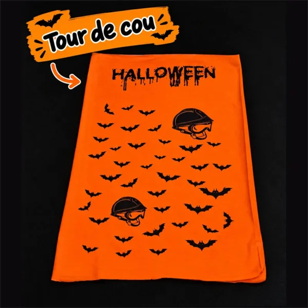 tour de cou Halloween pompiers - Halloween chez les pompiers avec Pompelo